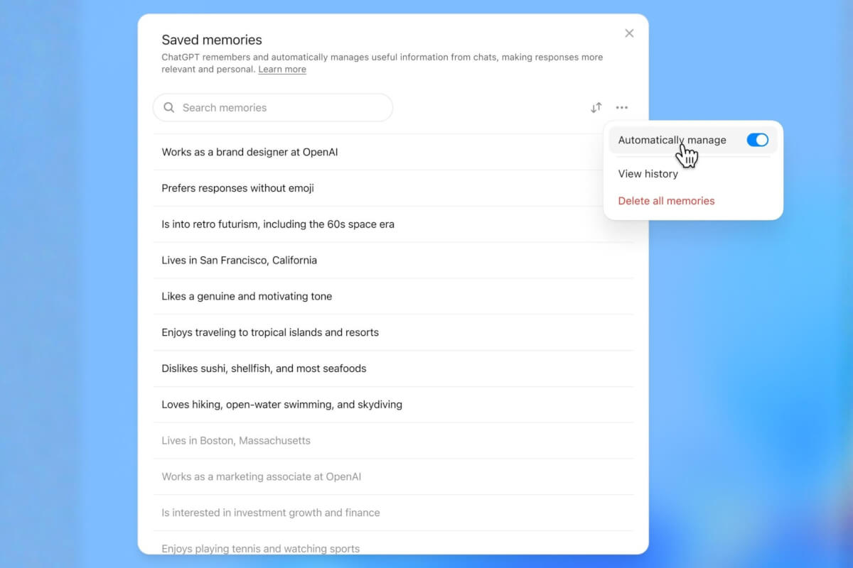 చాట్జిపిటి: ప్లస్ యూజర్ల కోసం 3 అద్భుతమైన కొత్త మెమరీ సీక్రెట్స్! చాట్జిపిటి: ప్లస్ యూజర్ల కోసం 3 అద్భుతమైన కొత్త మెమరీ సీక్రెట్స్!